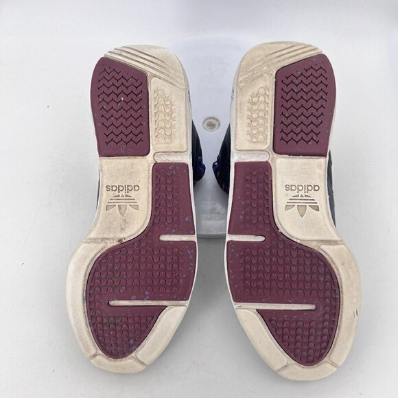 Adidas Fortitude Mid Men Size 11.5 G09439 Black Phantom Gray Nobcri Purple Shoes - Picture 11 of 14